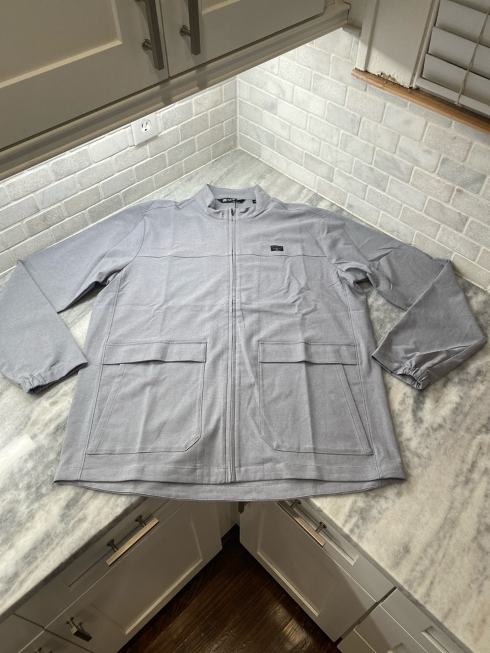 Travis Mathew Men's Light Gray Lightweight Performance Jacket